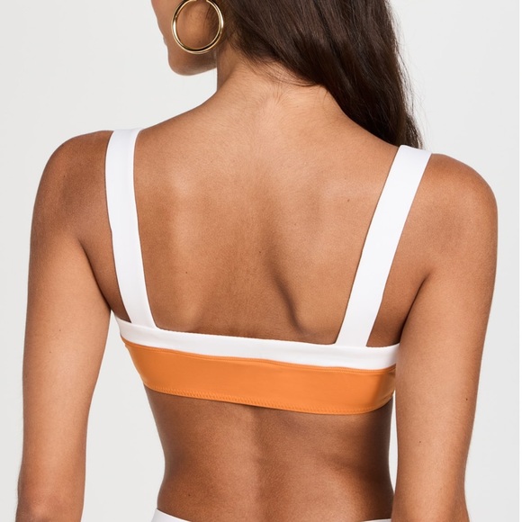 NEW STAUD Sea Liv orange bikini top - Picture 3 of 6